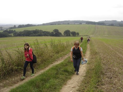 XXVII Rajd Wzg�rz Strzeli�skich - podej�cie na Bednarza s013 - PTTK Strzelin