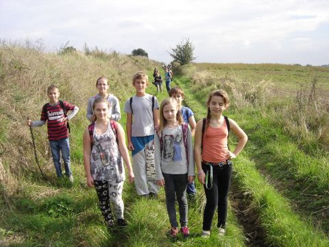 XXVII Rajd Wzg�rz Strzeli�skich - zej�cie do Janowiczek s051 - PTTK Strzelin