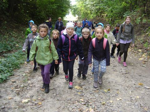 XXVIII Rajd Wzg�rz Strzeli�skich -  w drodze do Biskupiego Lasu s015 - PTTK Strzelin