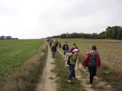 XXVIII Rajd Wzg�rz Strzeli�skich -  w drodze do Biskupiego Lasu s021 - PTTK Strzelin