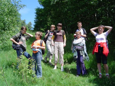 Rudawy Janowickie - odpoczynek na podej�ciu na Wielk� Kop� s003 - PTTK Strzelin