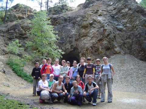 Rudawy Janowickie - Kolorowe Jeziorka - w starej kopalni 'Nadzieja' s014 - PTTK Strzelin