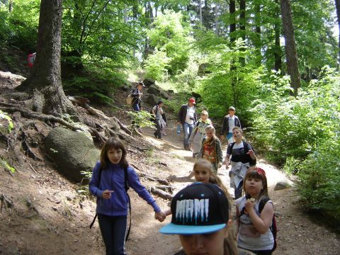 Rudawy Janowickie - w drodze na Krzy�n� G�r� s050 - PTTK Strzelin