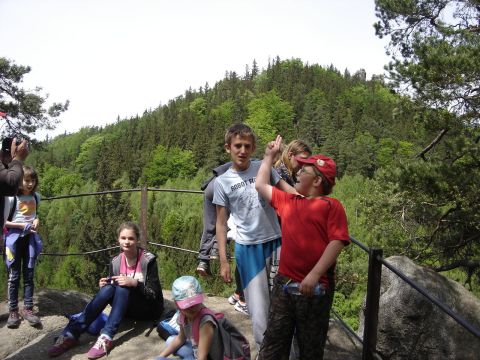 Widok z Husyckich Ska� na Sokolik s074 - PTTK Strzelin