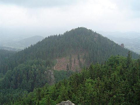 Widok z Sokolika na Krzy�n� G�r�