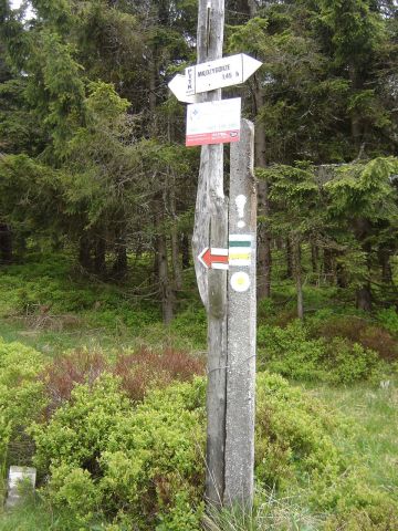 Prze��cz Puchacza - koniec szlaku ��tego z Przeworna s005 - PTTK Strzelin