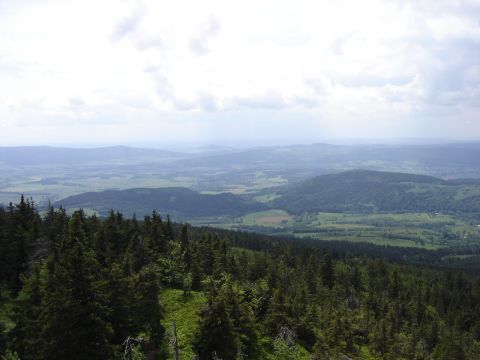 Tr�jmorski Wierch - widok z wie�y widokowej s018 - PTTK Strzelin