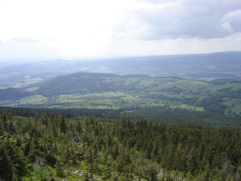 Tr�jmorski Wierch - widok z wie�y widokowej s019 - PTTK Strzelin