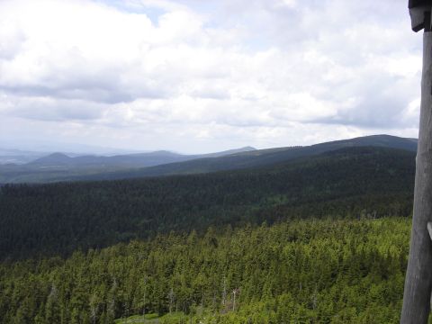 Tr�jmorski Wierch - widok z wie�y widokowej s024 - PTTK Strzelin