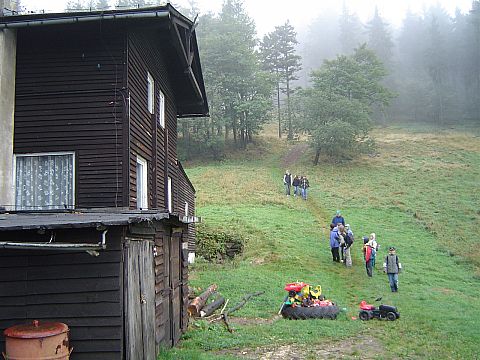 G��wny Szlak Sudecki obok schroniska PTTK 'Zygmunt�wka'