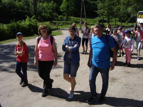 Le�ny Dworek - start rajdu s001 - PTTK Strzelin