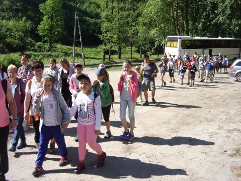 Le�ny Dworek - start rajdu s002 - PTTK Strzelin