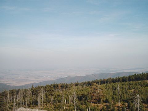 Widok z wie�y widokowej na Wielkiej Sowie