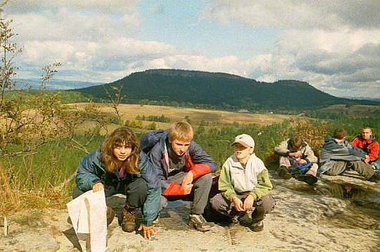 G�ry Sto�owe - widok z Fortu Karola na Szczeliniec