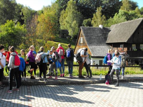 XXI Rajd 'G�ry Sto�owe' - Skansen w Pstr��nej s002 - PTTK Strzelin