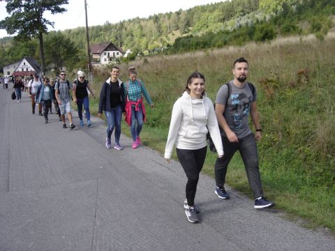 Start rajdu w Pstr��nej s056 - PTTK Strzelin