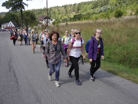 Start rajdu w Pstr��nej s060 - PTTK Strzelin