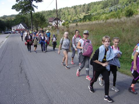 Start rajdu w Pstr��nej s061 - PTTK Strzelin