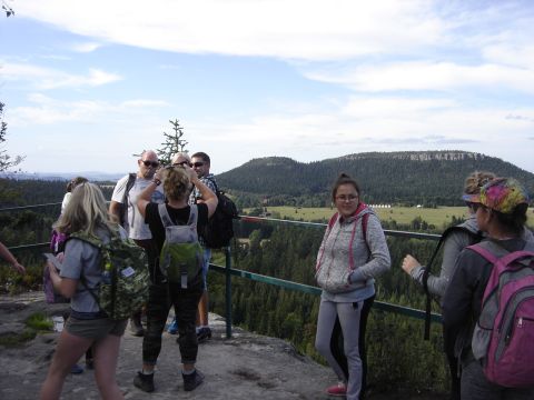 Widok z Fortu Karola na Szczeliniec Wielki s138 - PTTK Strzelin