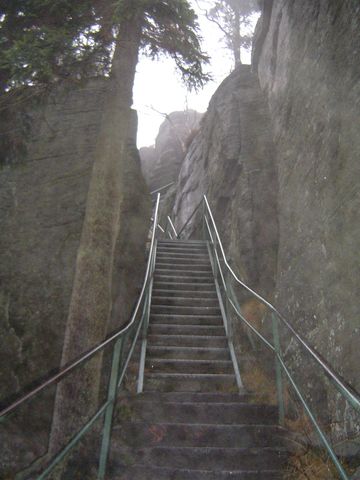 Podej�cie na Szczeliniec Wielki