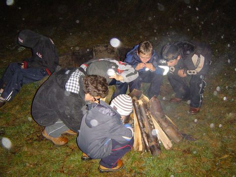 Pasterka - ognisko ko�o schroniska