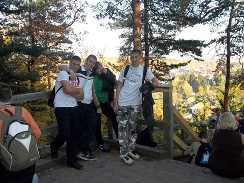 XIV Rajd 'G�ry Sto�owe' - punkt widokowy s119 - PTTK Strzelin