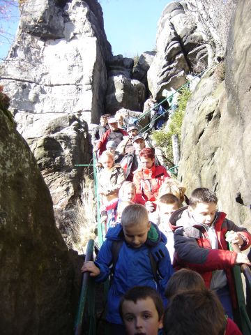 G�ry Sto�owe - zej�cie ze Szczeli�ca s097 - PTTK Strzelin