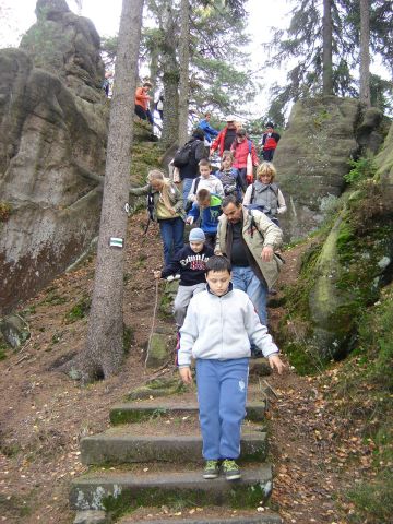 G�ry Sto�owe - zej�cie z Pielgrzyma s136 - PTTK Strzelin