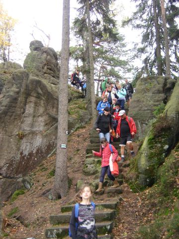 G�ry Sto�owe - zej�cie z Pielgrzyma s137 - PTTK Strzelin