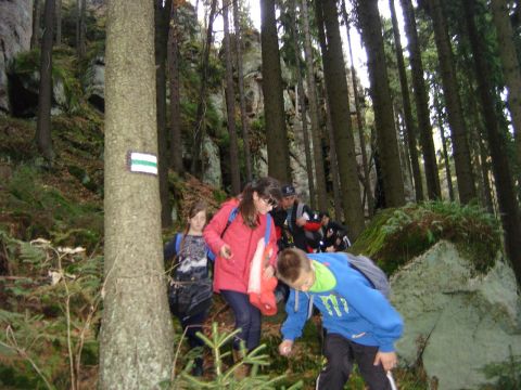 G�ry Sto�owe - zej�cie z Pielgrzyma s142 - PTTK Strzelin