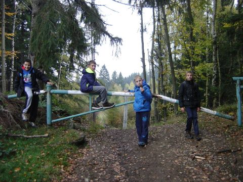 XVI Rajd 'G�ry Sto�owe' - w drodze do Pstr��nej s010 - PTTK Strzelin