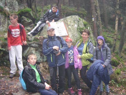 XVI Rajd 'G�ry Sto�owe' - podej�cie na B��dne Ska�y s096 - PTTK Strzelin