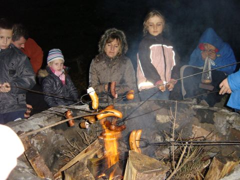 XVI Rajd 'G�ry Sto�owe' - ognisko w Radkowie s009 - PTTK Strzelin