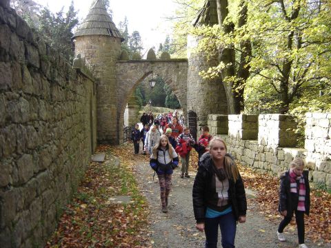 XVI Rajd 'G�ry Sto�owe' - Zamek Le�na s047 - PTTK Strzelin