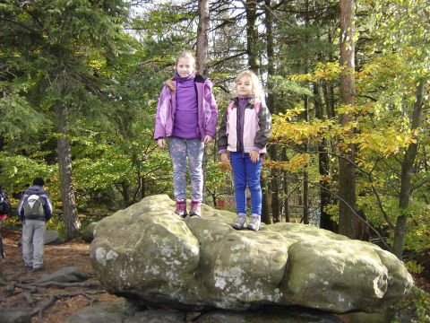 XVI Rajd 'G�ry Sto�owe' - taras widokowy na Szczytniku s059 - PTTK Strzelin