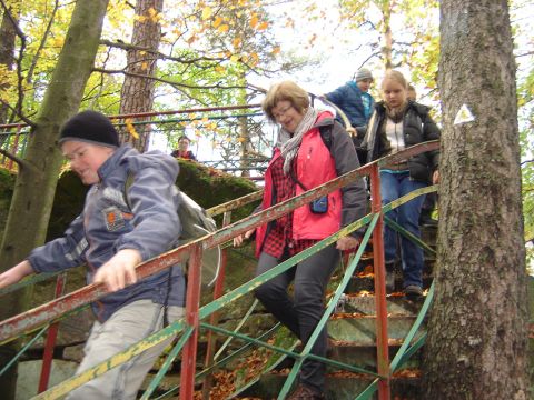 XVI Rajd 'G�ry Sto�owe' - taras widokowy na Szczytniku s062 - PTTK Strzelin