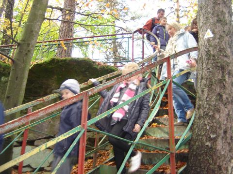 XVI Rajd 'G�ry Sto�owe' - taras widokowy na Szczytniku s067 - PTTK Strzelin