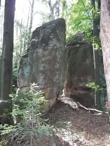 Brzytwa - Orlik - piaskowcowy bastion skalny - G�ry Sto�owe s012 - PTTK Strzelin