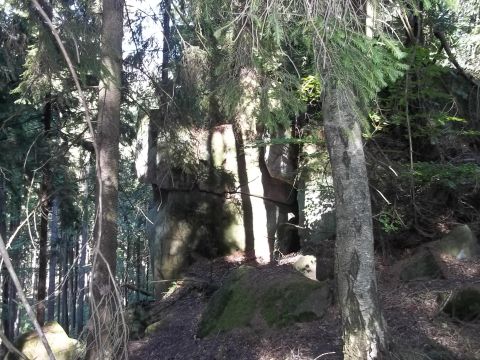 Brzytwa - Orlik - piaskowcowy bastion skalny - G�ry Sto�owe s016 - PTTK Strzelin