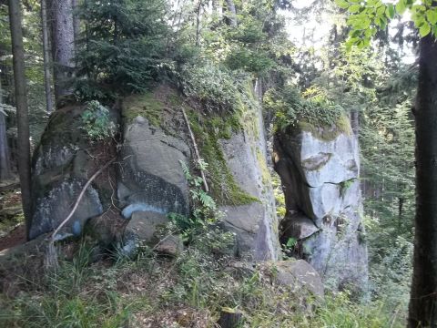 Brzytwa - Orlik - piaskowcowy bastion skalny - G�ry Sto�owe s027 - PTTK Strzelin