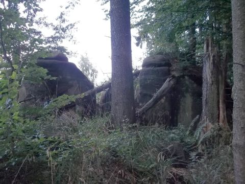 Brzytwa - Orlik - piaskowcowy bastion skalny - G�ry Sto�owe s029 - PTTK Strzelin