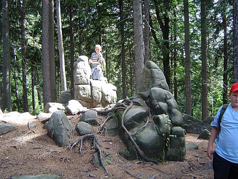 Ska�y w drodze ze Szczytnej na Piekieln� G�r�