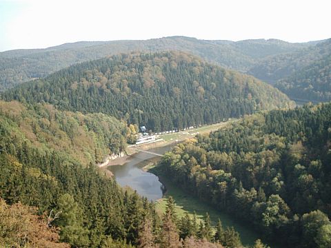 Zag�rze �l�skie - widok z wie�y zamku Grodno