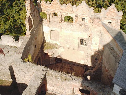 Zag�rze �l�skie - widok z wie�y zamku Grodno