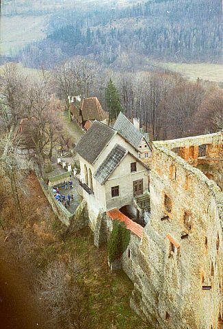 Zag�rze �l�skie - widok z wie�y zamku Grodno