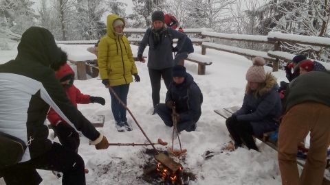 Ognisko pod W�odzick� G�r� s009 - PTTK Strzelin